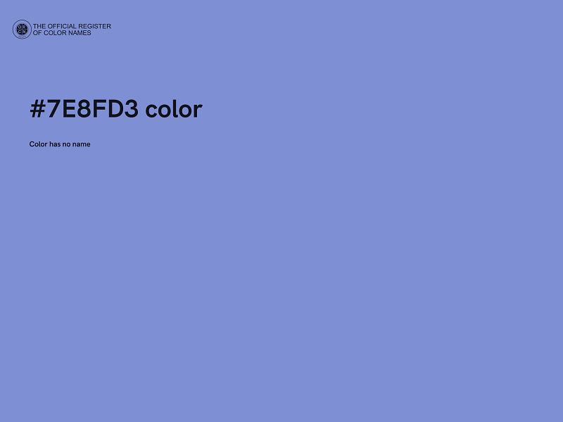 #7E8FD3 color image