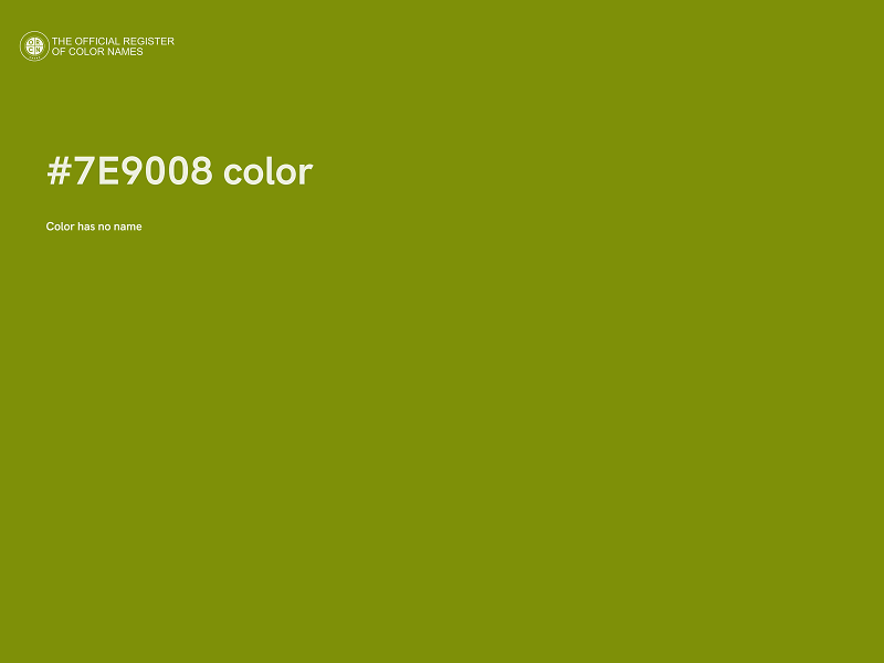 #7E9008 color image