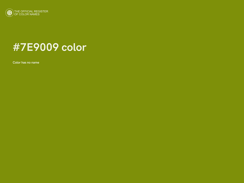 #7E9009 color image