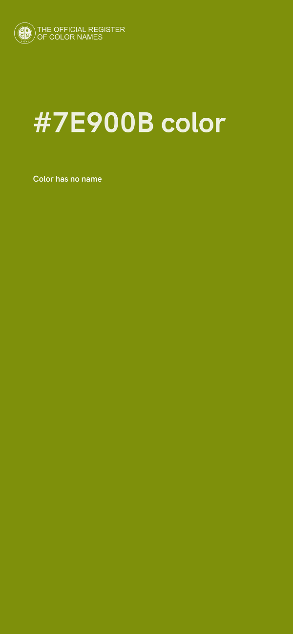 #7E900B color image