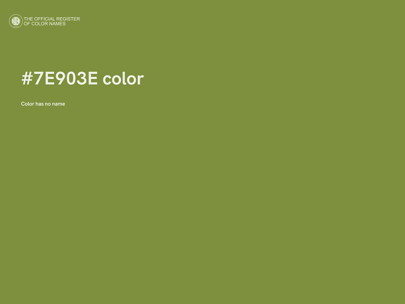 #7E903E color image