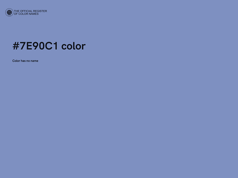 #7E90C1 color image