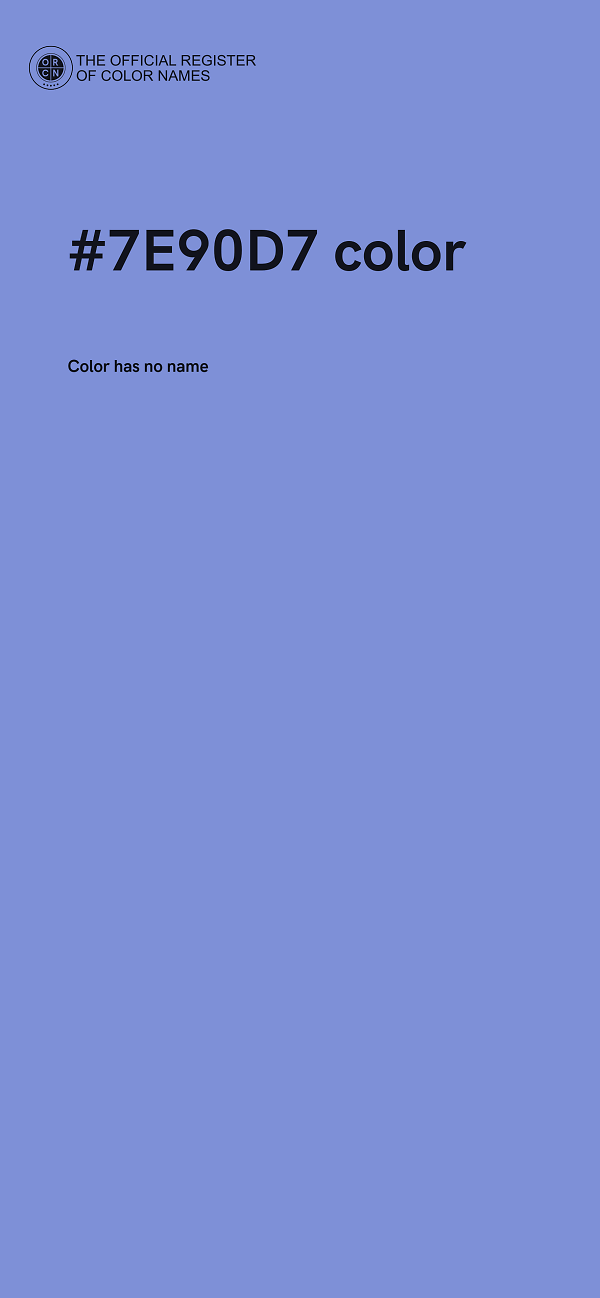 #7E90D7 color image