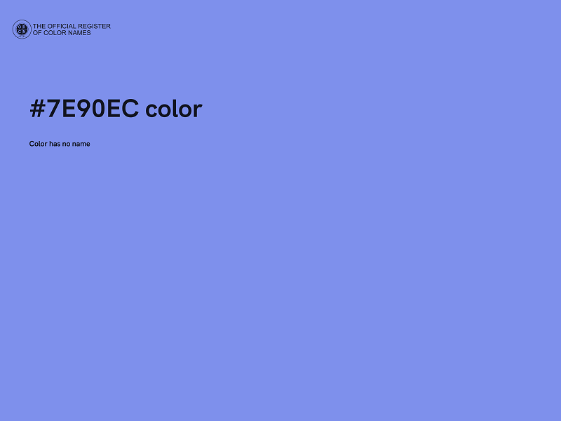 #7E90EC color image