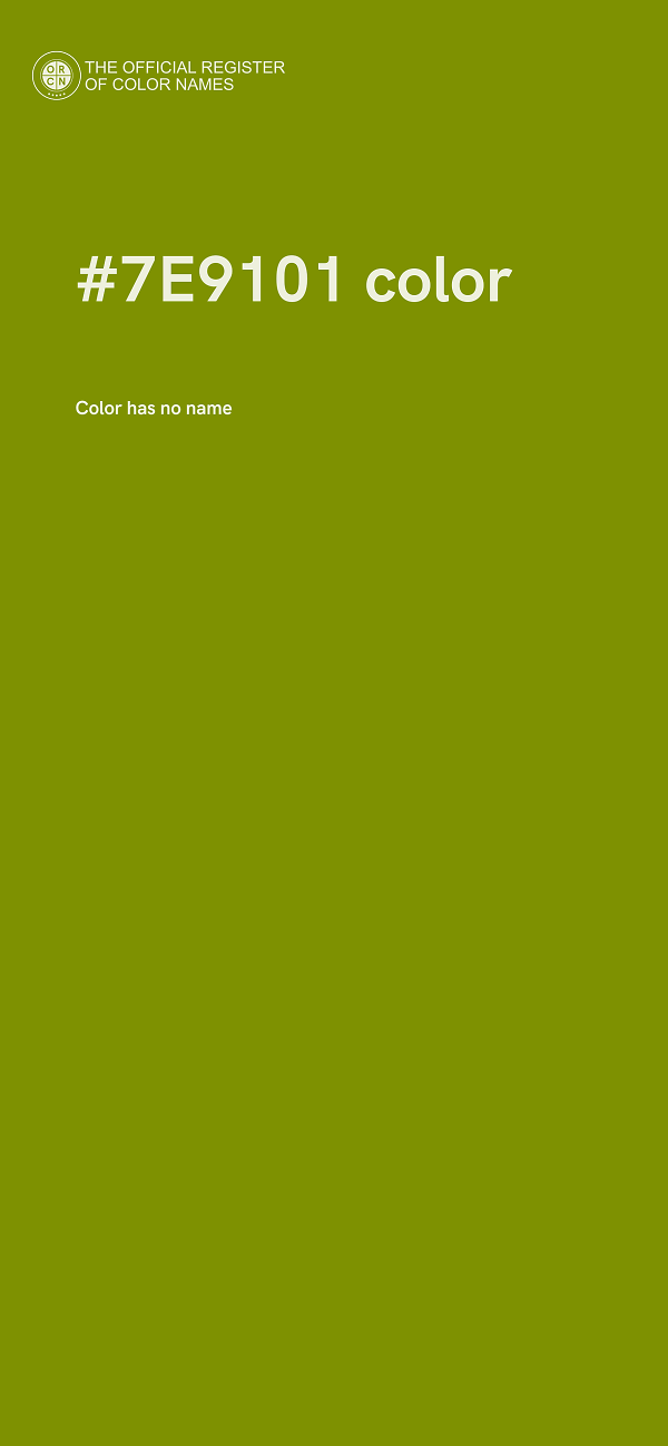 #7E9101 color image
