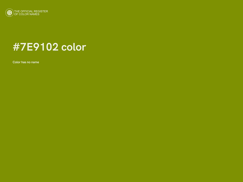 #7E9102 color image