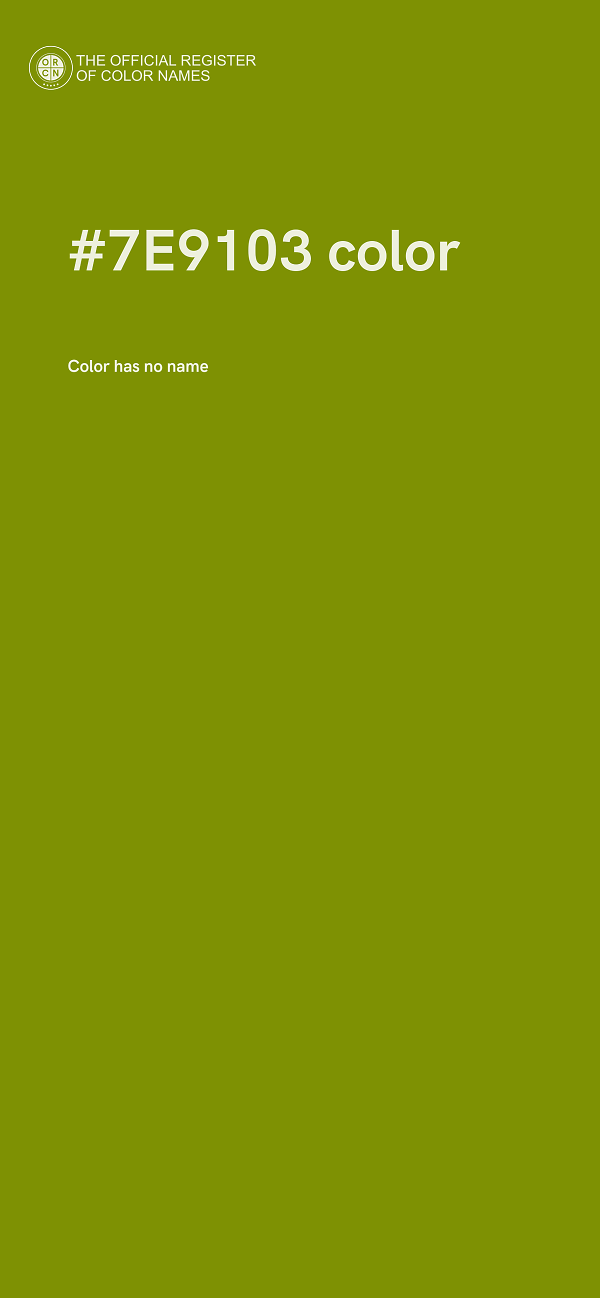 #7E9103 color image