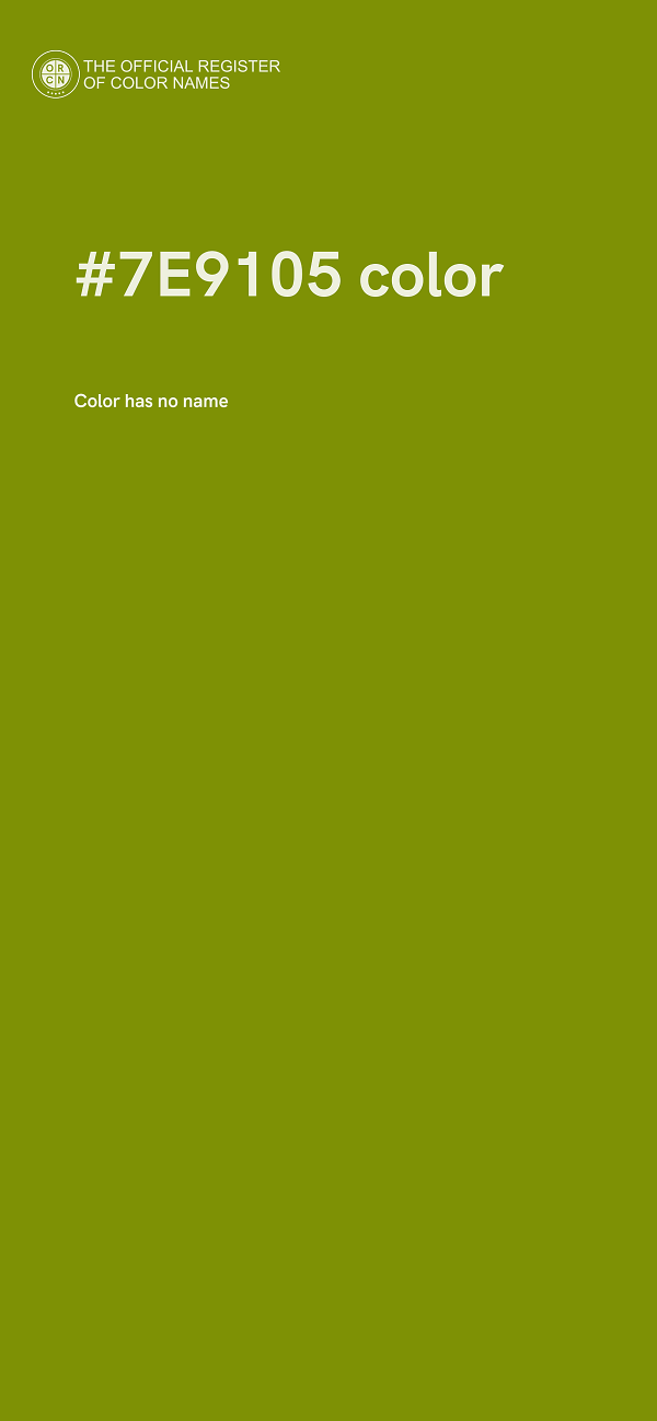 #7E9105 color image