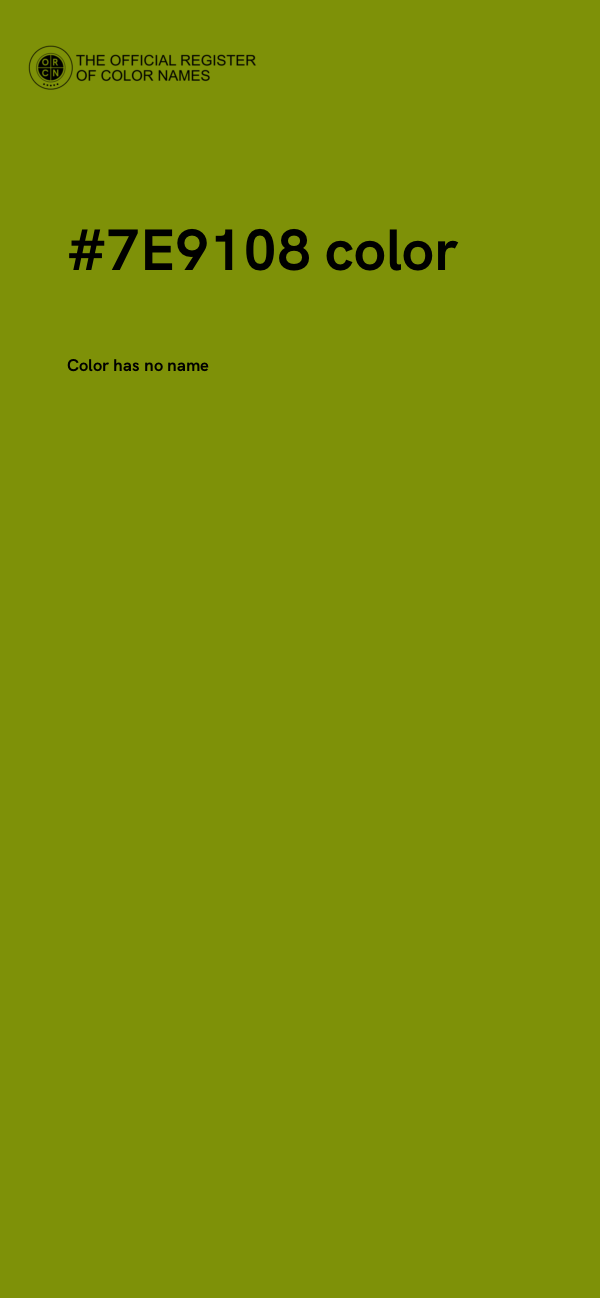 #7E9108 color image