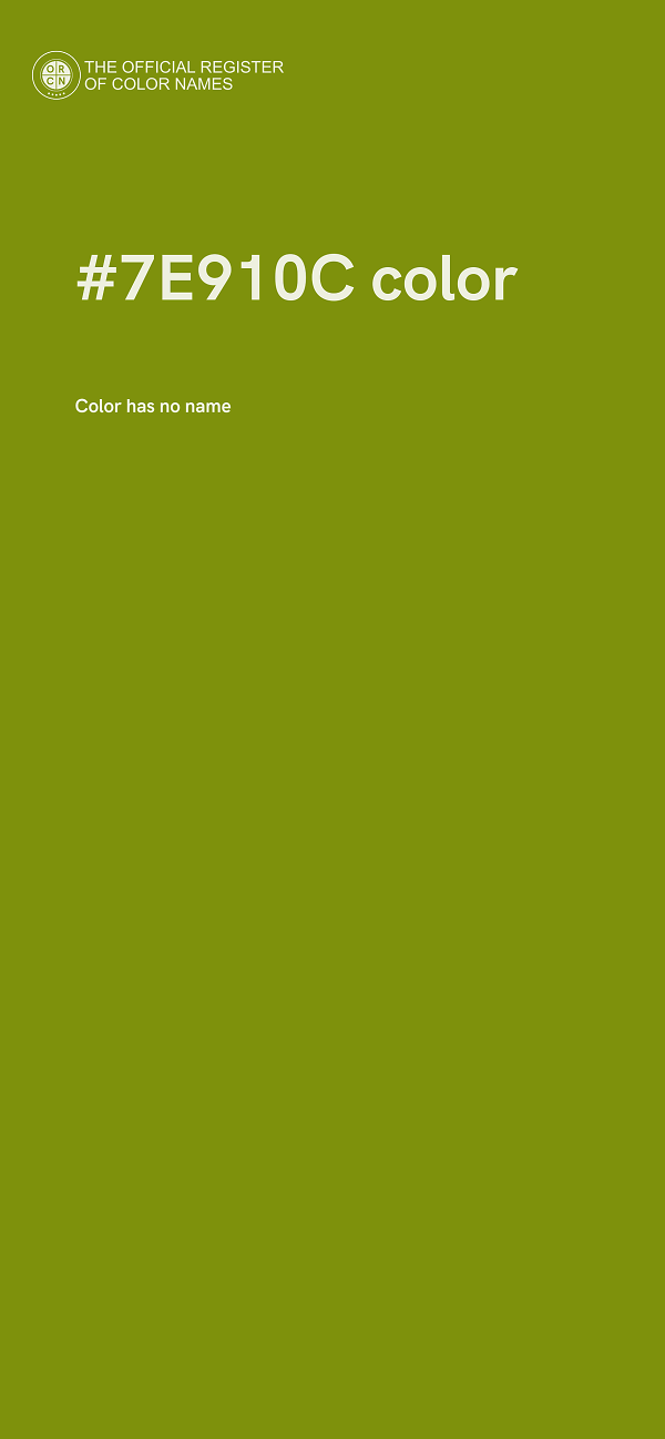 #7E910C color image