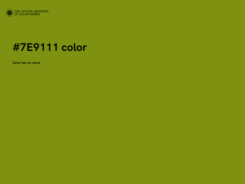 #7E9111 color image