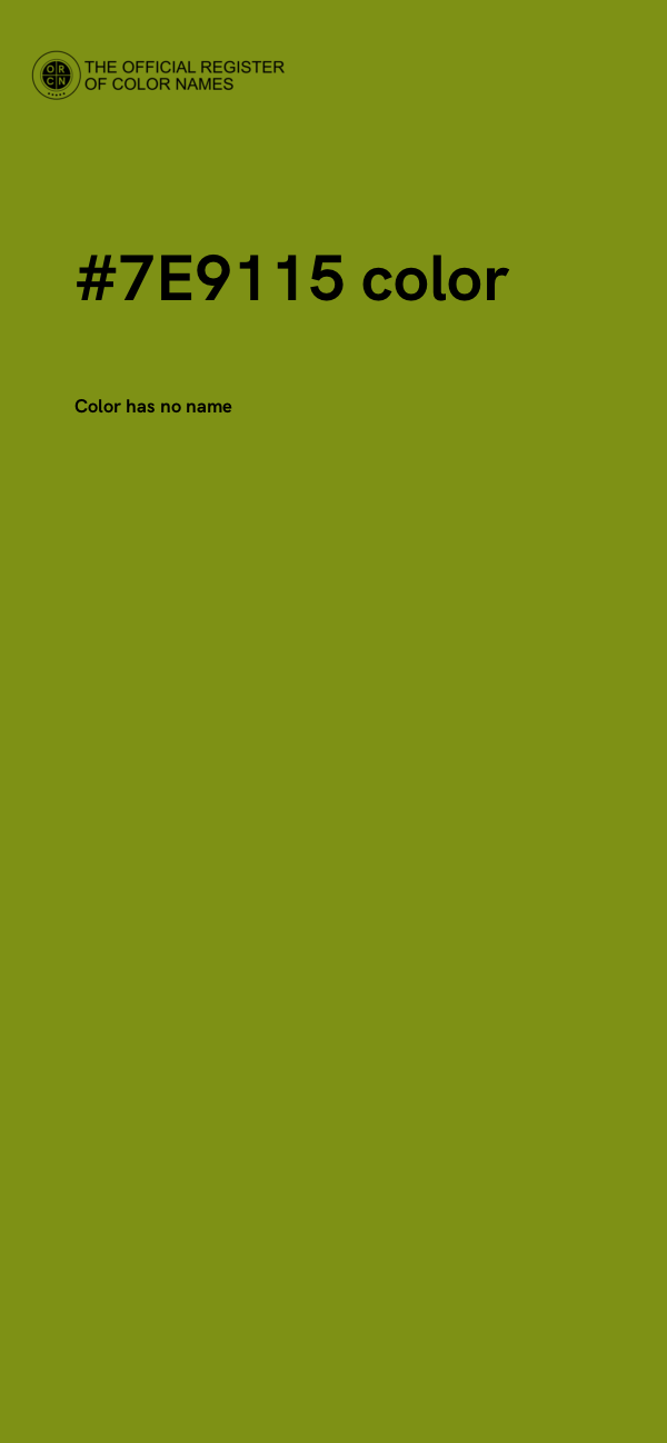 #7E9115 color image