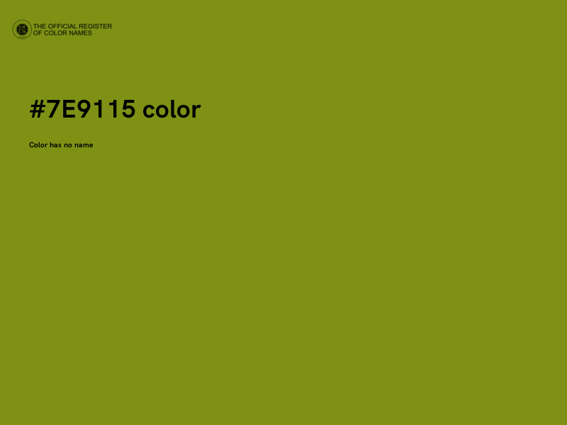 #7E9115 color image