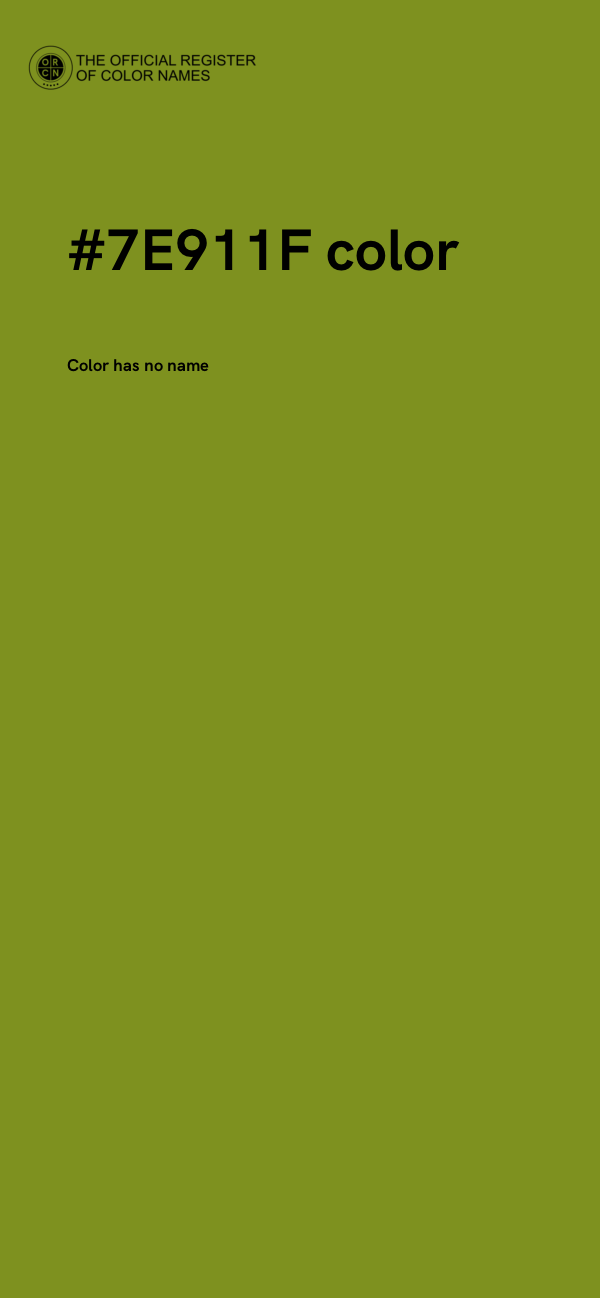 #7E911F color image