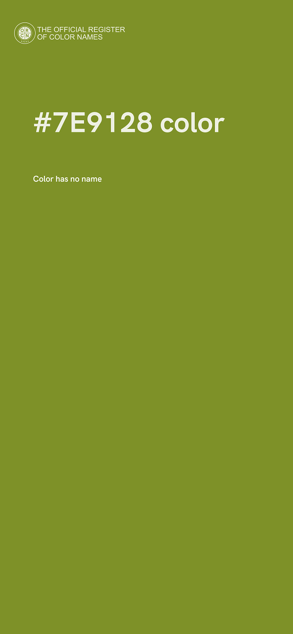 #7E9128 color image