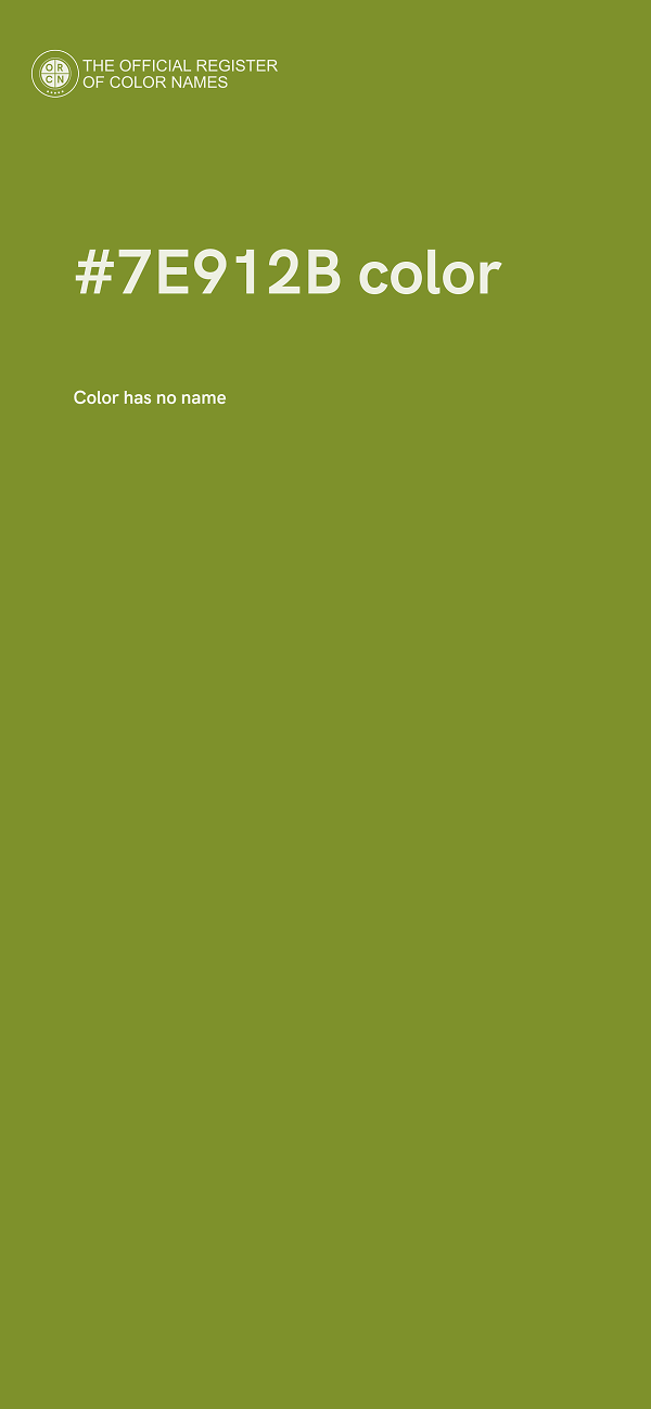 #7E912B color image