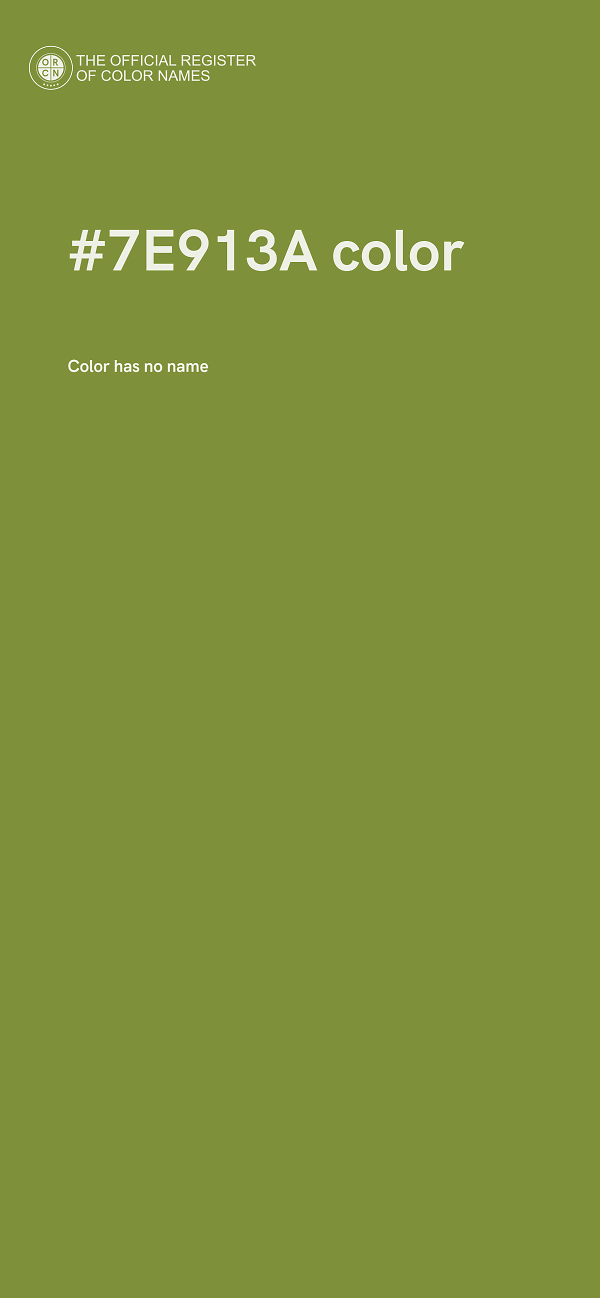 #7E913A color image