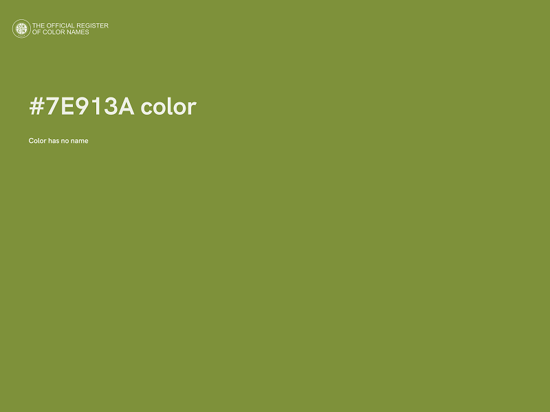 #7E913A color image