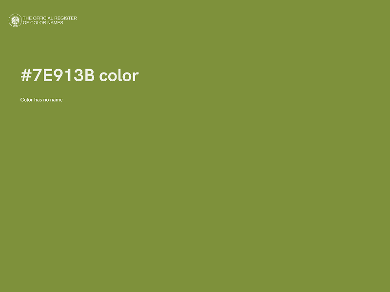 #7E913B color image