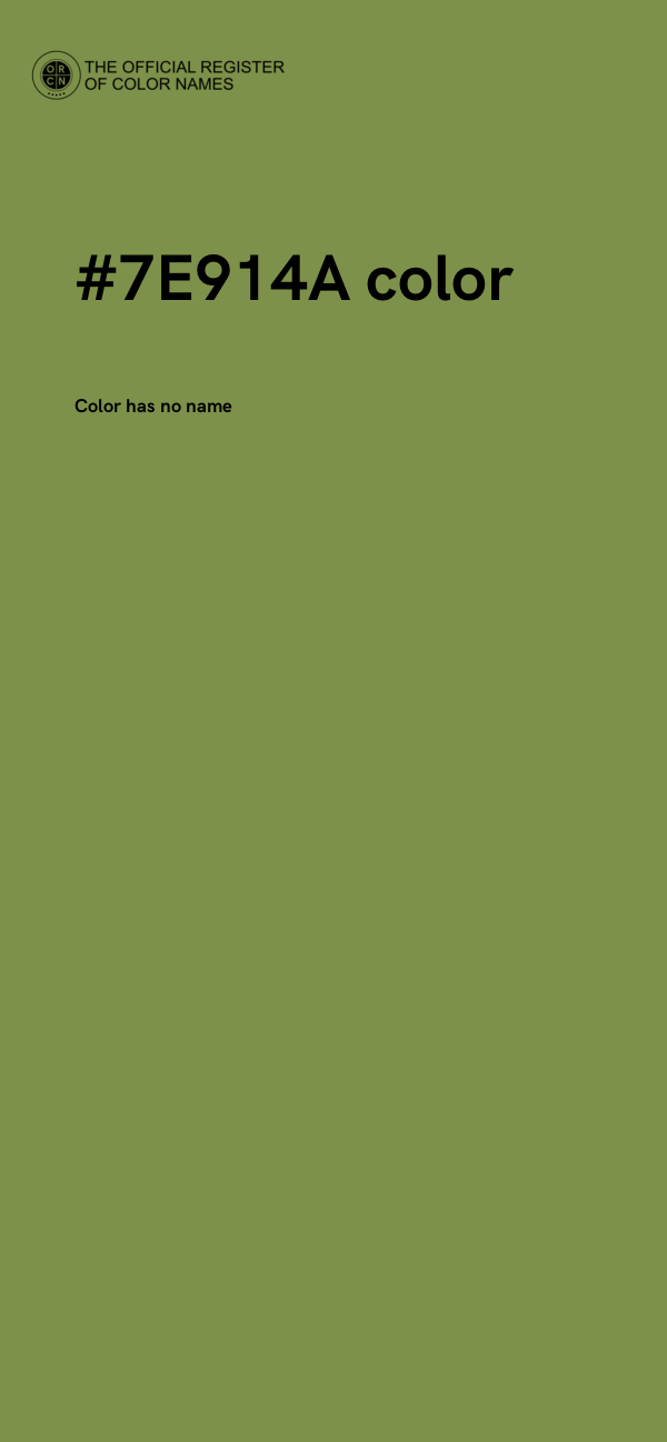 #7E914A color image