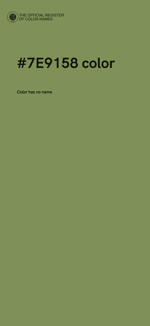 #7E9158 color image