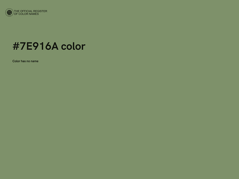 #7E916A color image