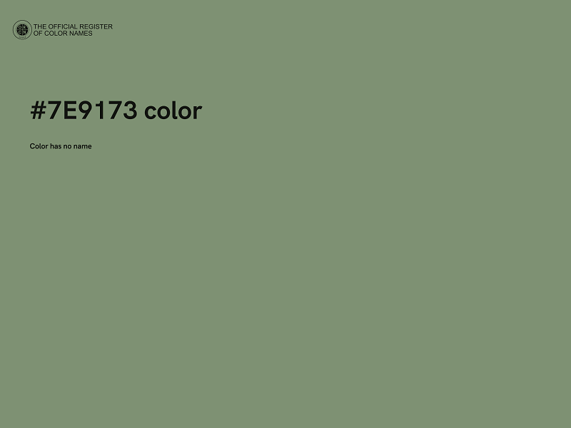 #7E9173 color image