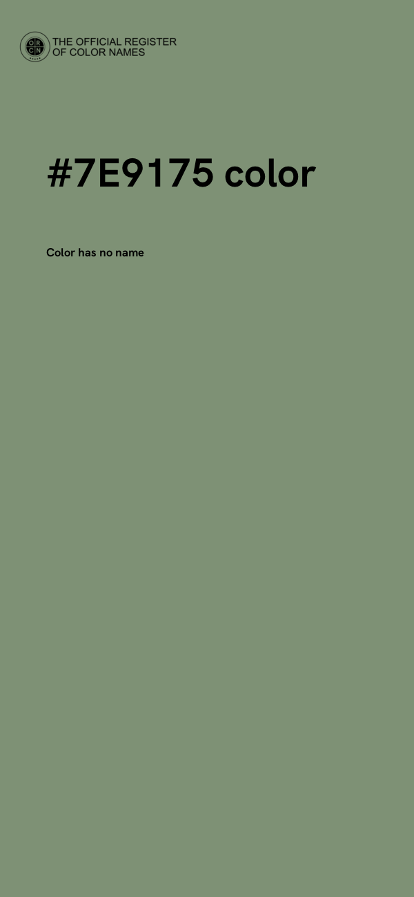 #7E9175 color image