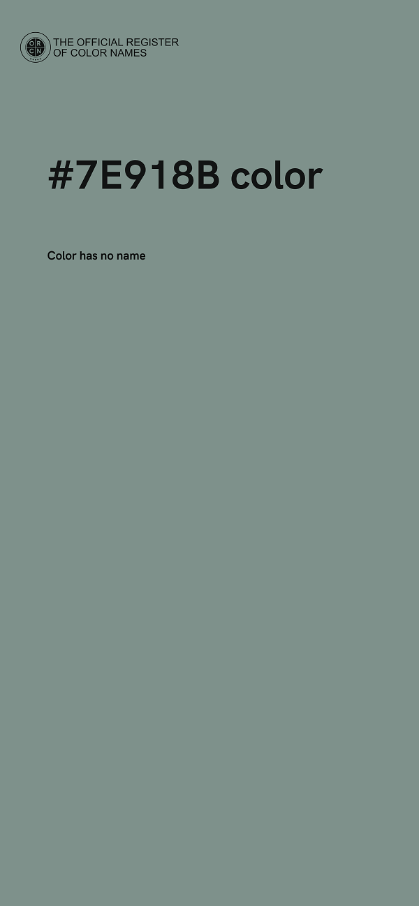 #7E918B color image
