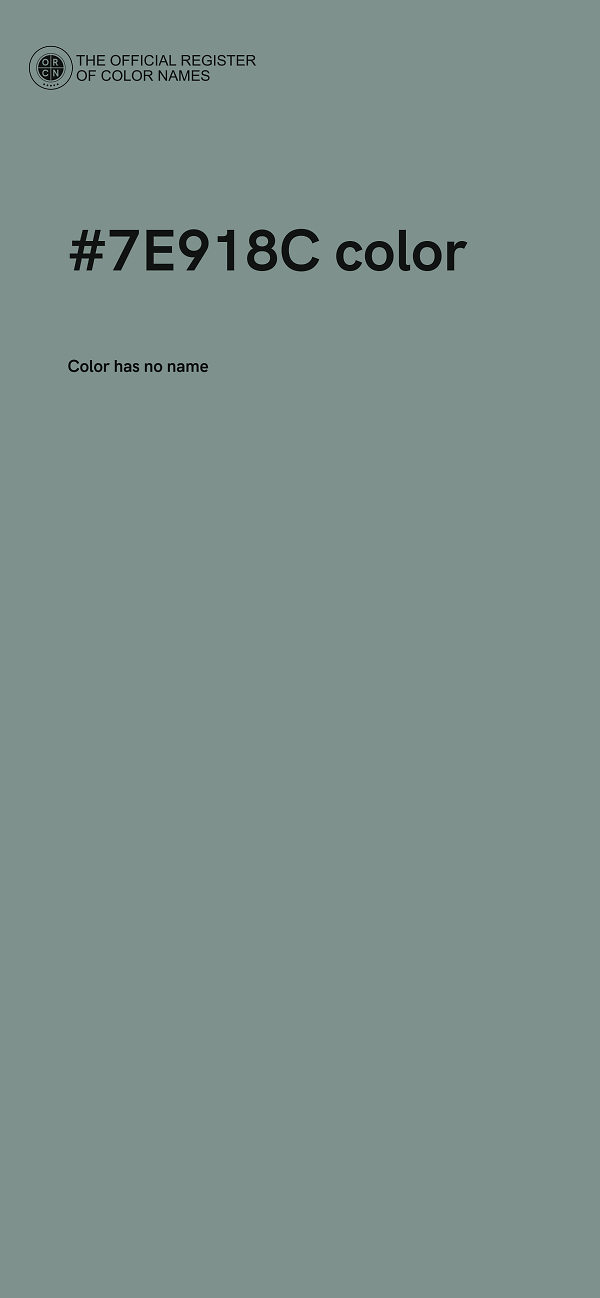 #7E918C color image