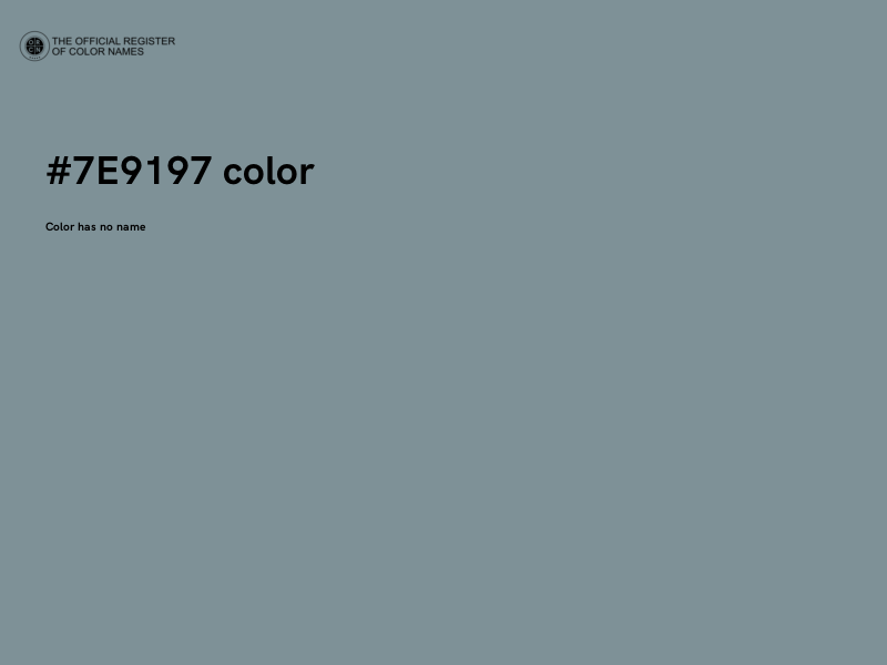 #7E9197 color image