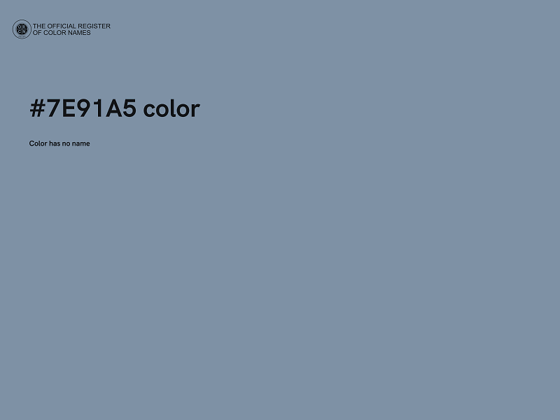 #7E91A5 color image