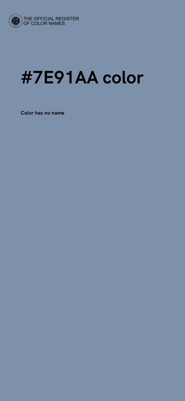 #7E91AA color image