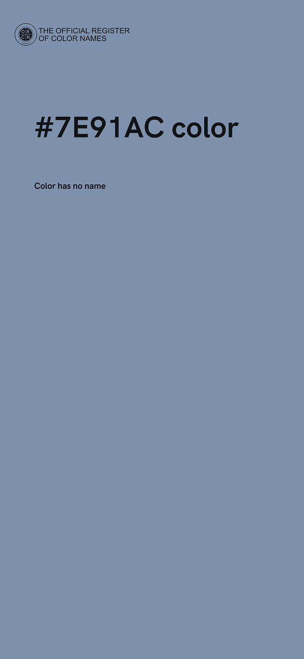 #7E91AC color image