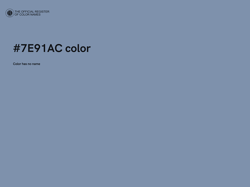 #7E91AC color image