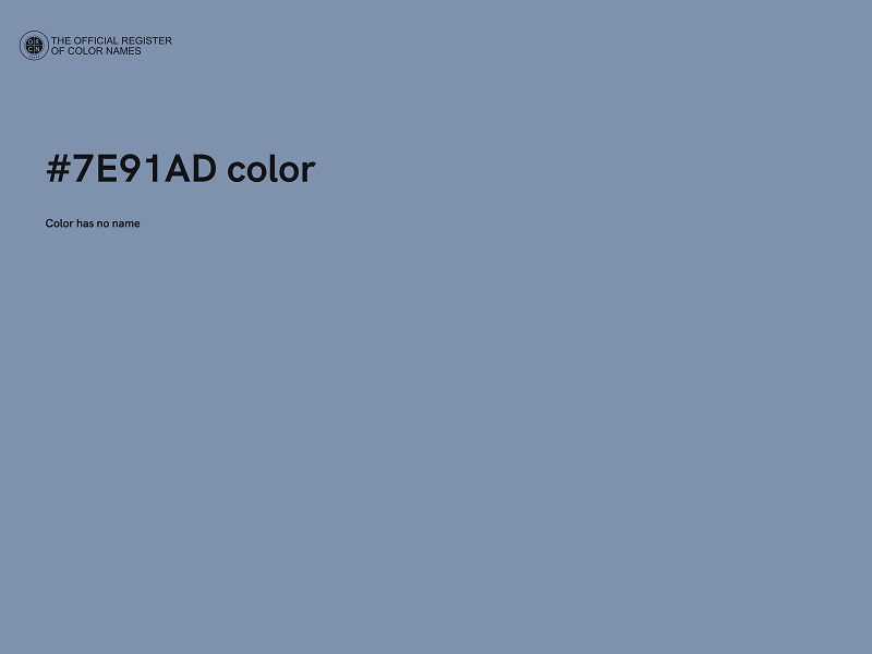 #7E91AD color image