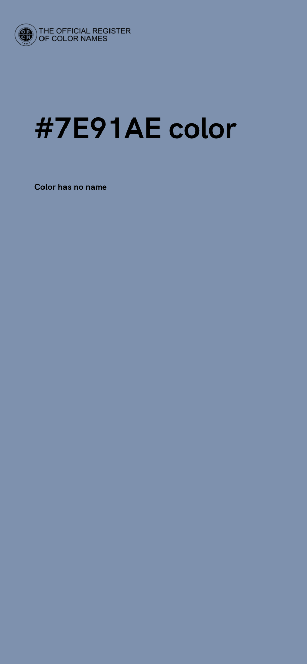 #7E91AE color image