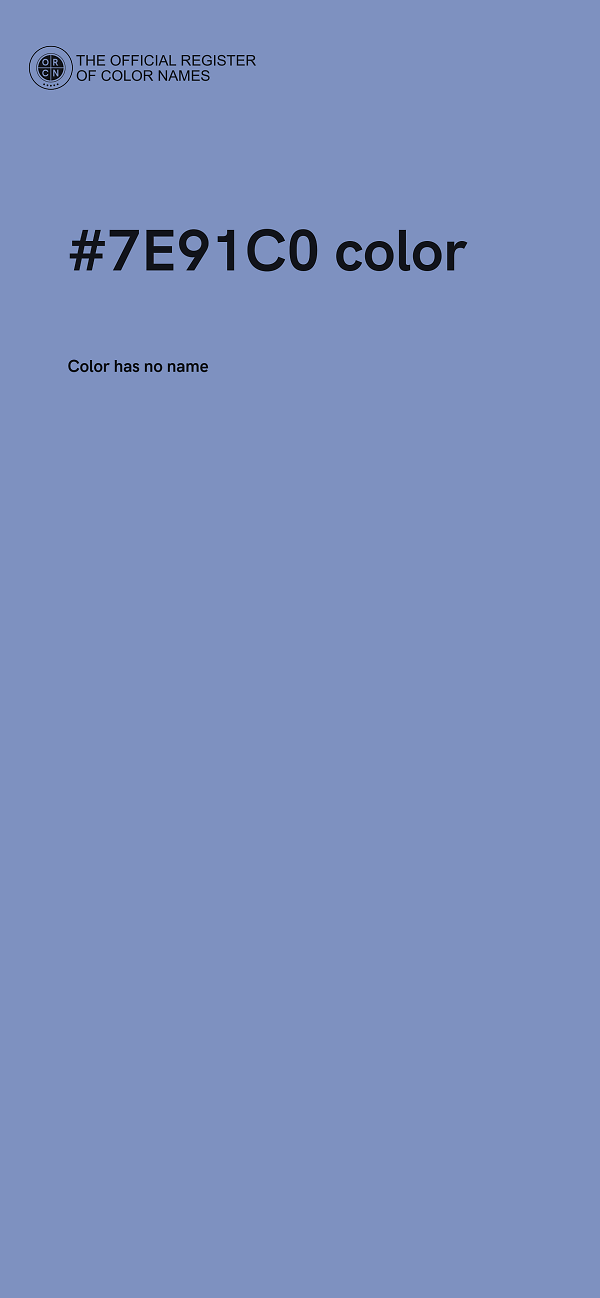 #7E91C0 color image
