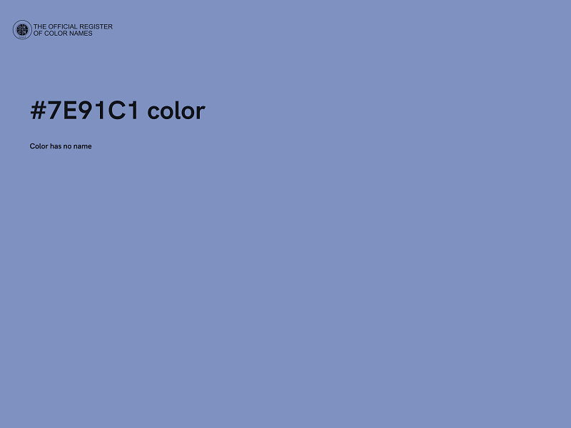 #7E91C1 color image