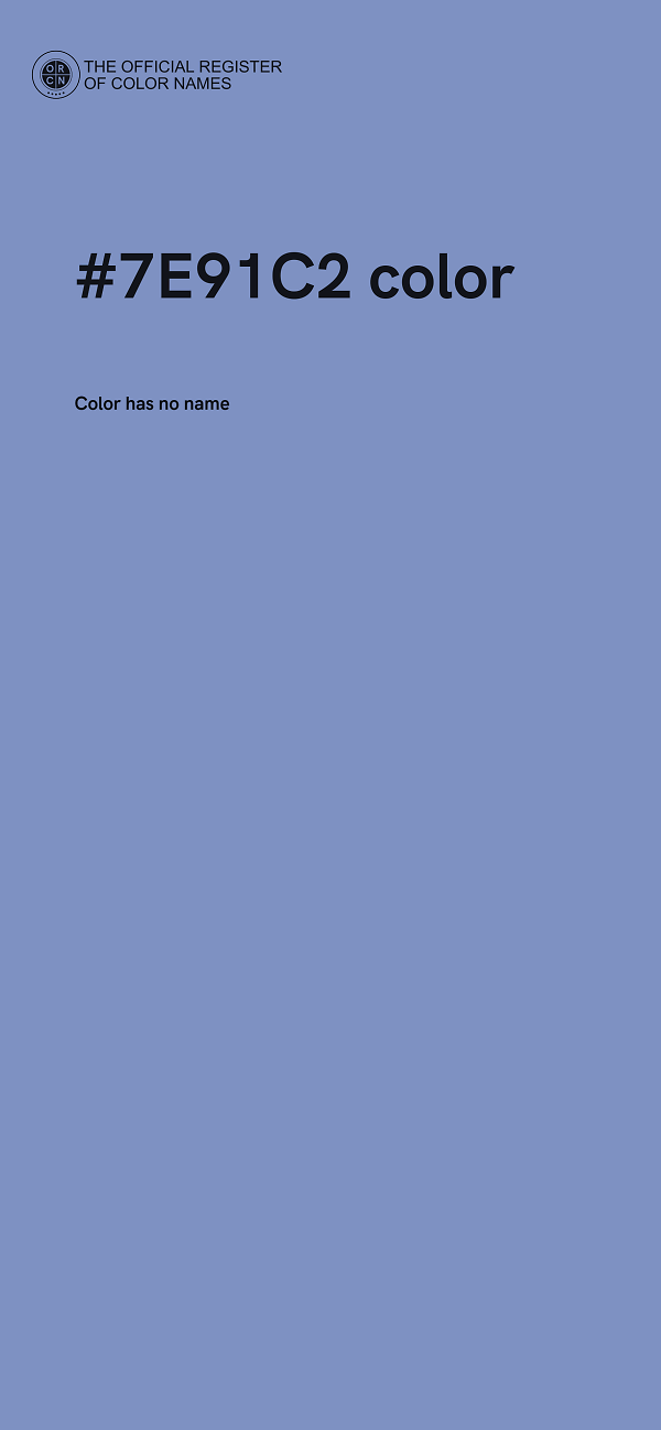 #7E91C2 color image