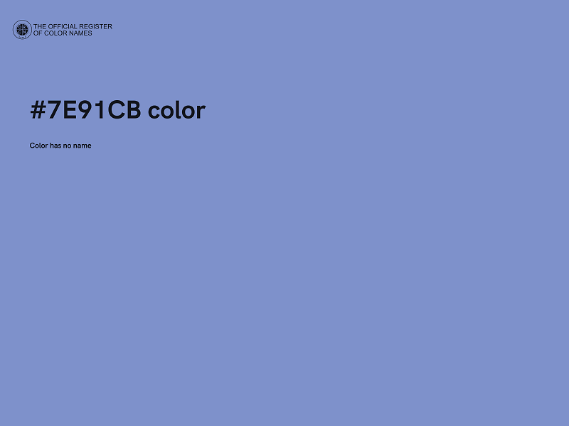 #7E91CB color image