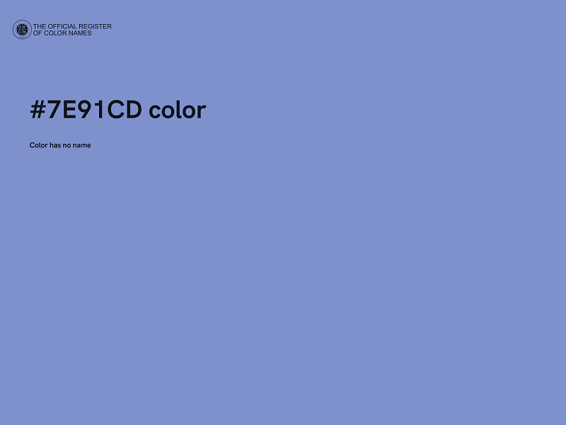 #7E91CD color image