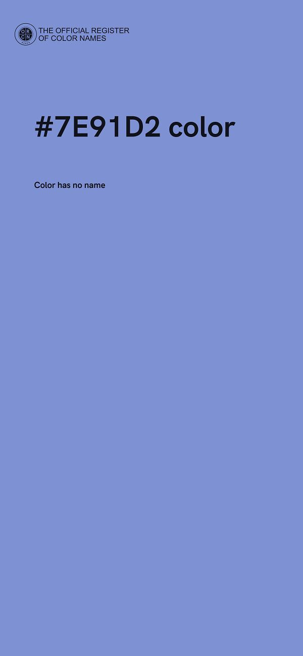 #7E91D2 color image