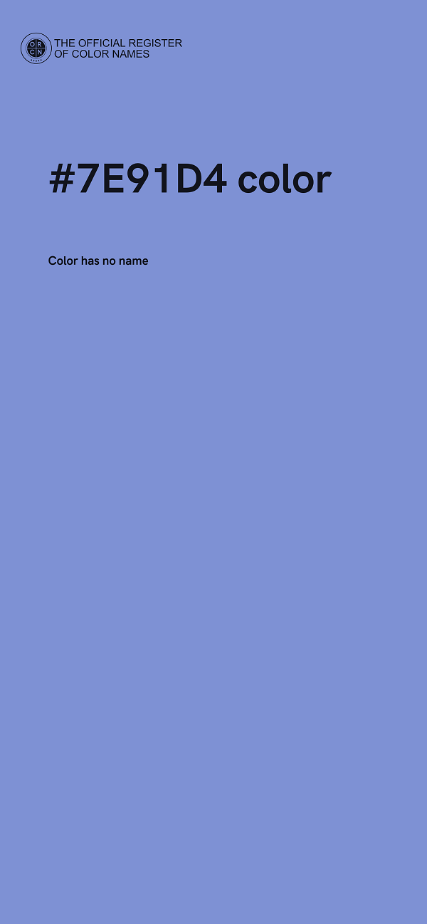 #7E91D4 color image