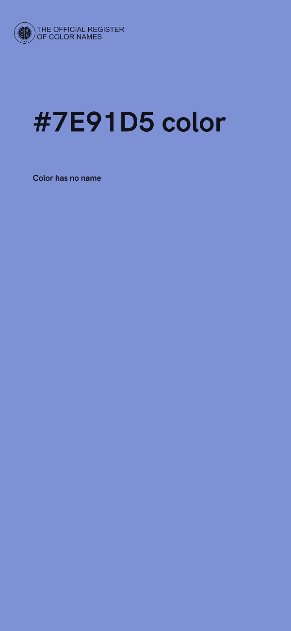 #7E91D5 color image