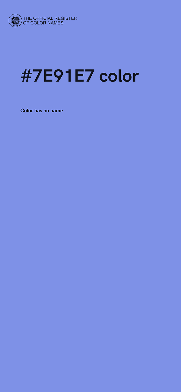 #7E91E7 color image