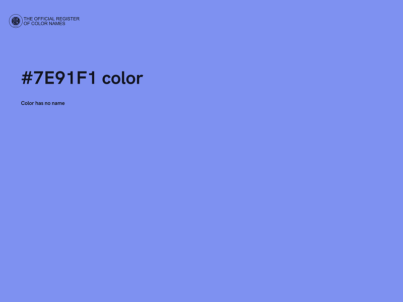 #7E91F1 color image