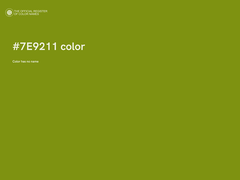 #7E9211 color image