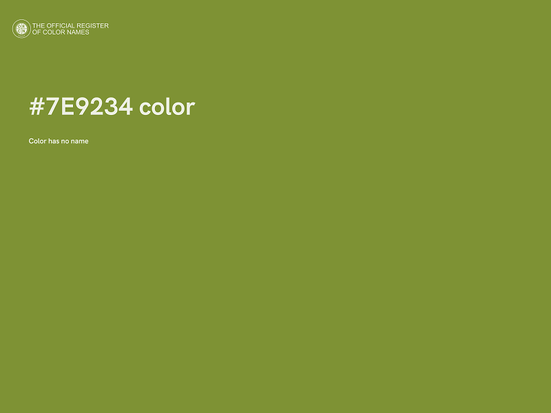 #7E9234 color image