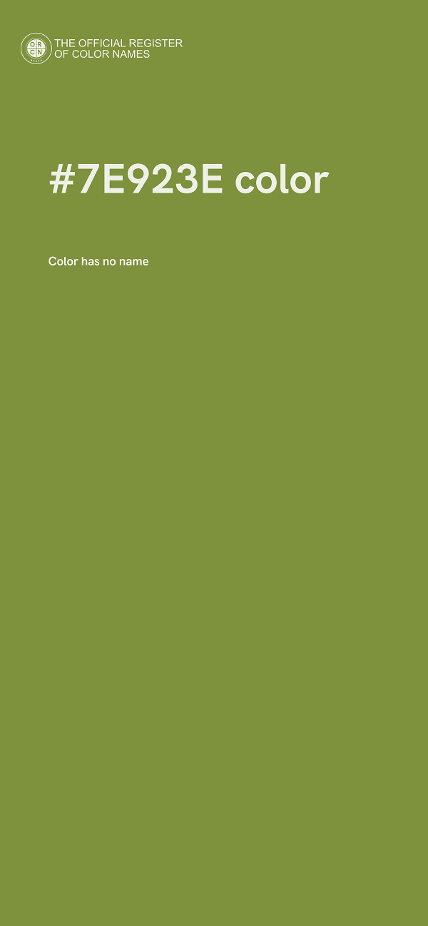 #7E923E color image